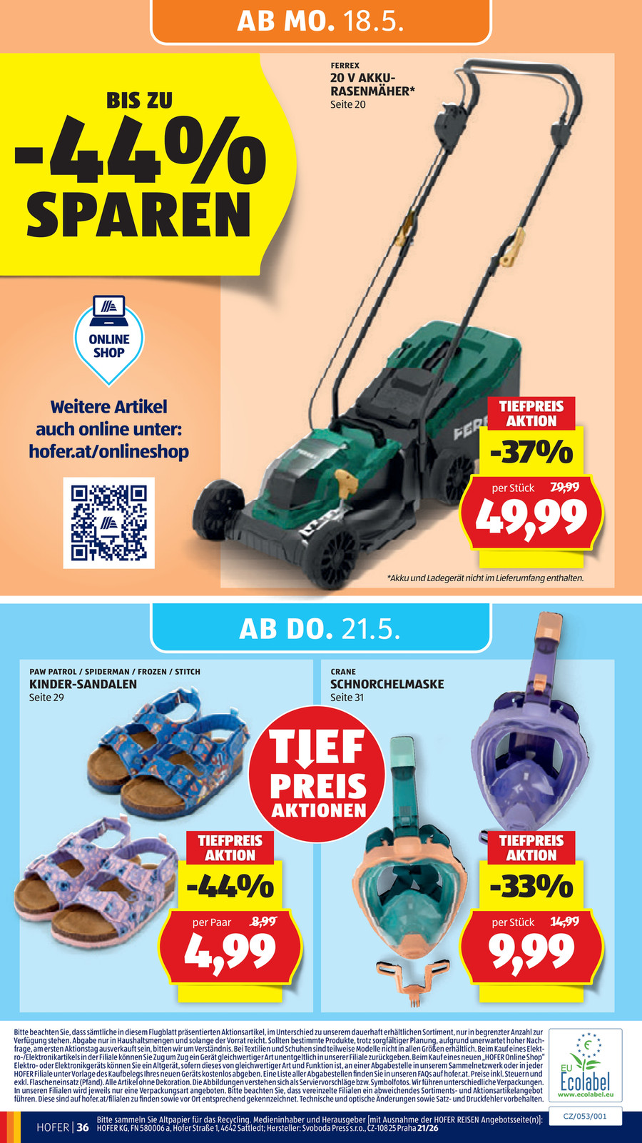 Hofer catalog page 45 — 2026-05-18 to 2026-05-23