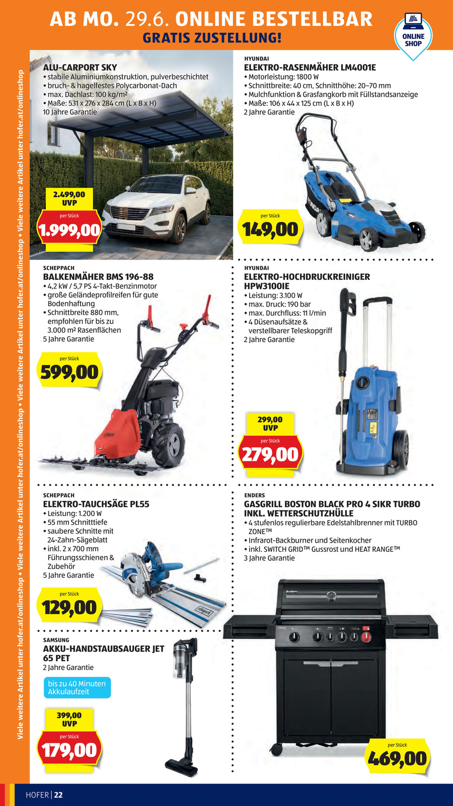 Hofer catalog page 28 — 2026-06-29 to 2026-07-04