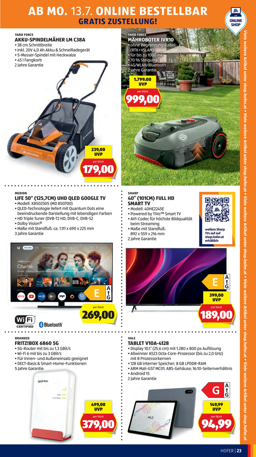 Hofer catalog page 31 — 2026-07-13 to 2026-07-18
