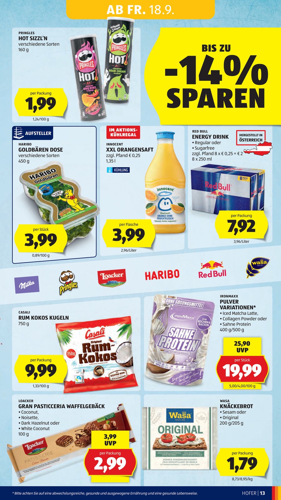 Hofer catalog page 17 — 2026-09-21 to 2026-09-26