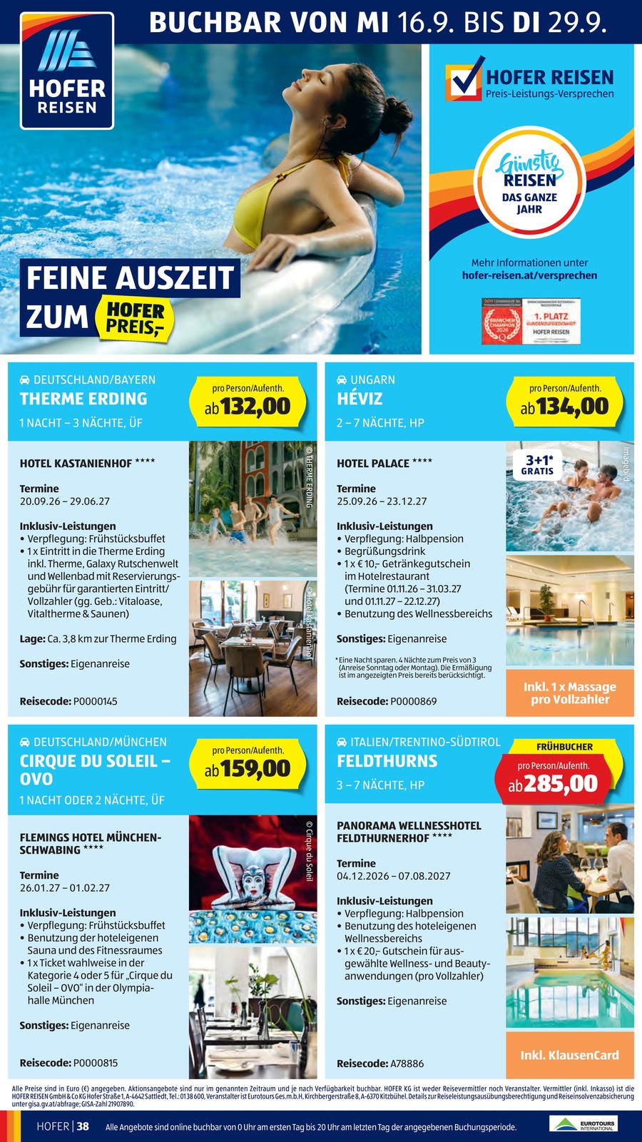 Hofer catalog page 44 — 2026-09-21 to 2026-09-26