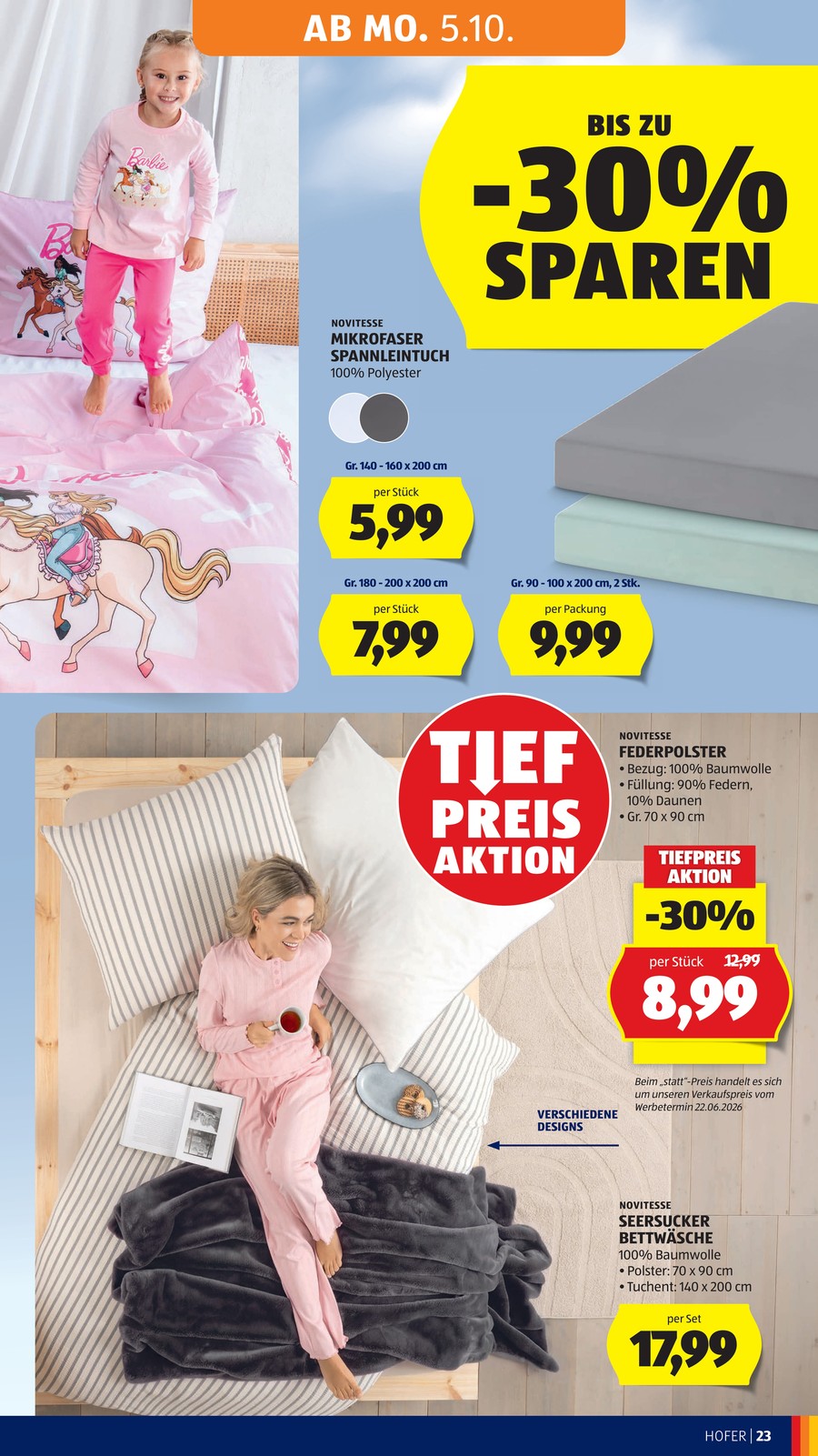 Hofer catalog page 33 — 2026-10-05 to 2026-10-10