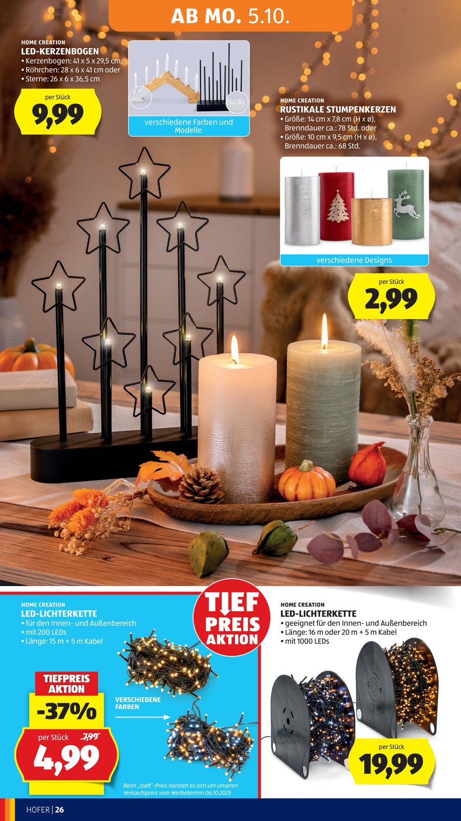 Hofer catalog page 36 — 2026-10-05 to 2026-10-10