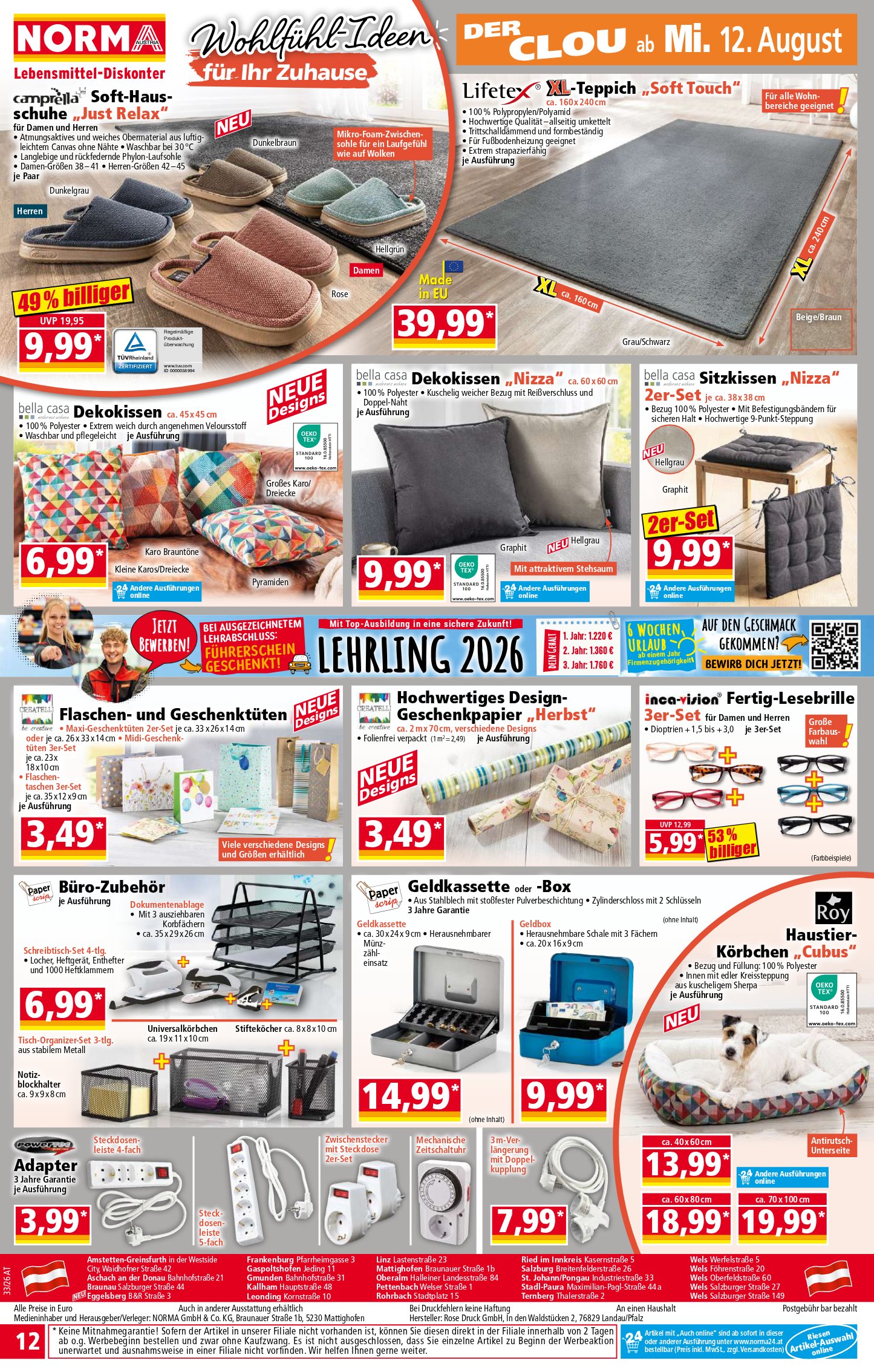 Norma catalog page 12 — 2026-08-10 to 2026-08-15