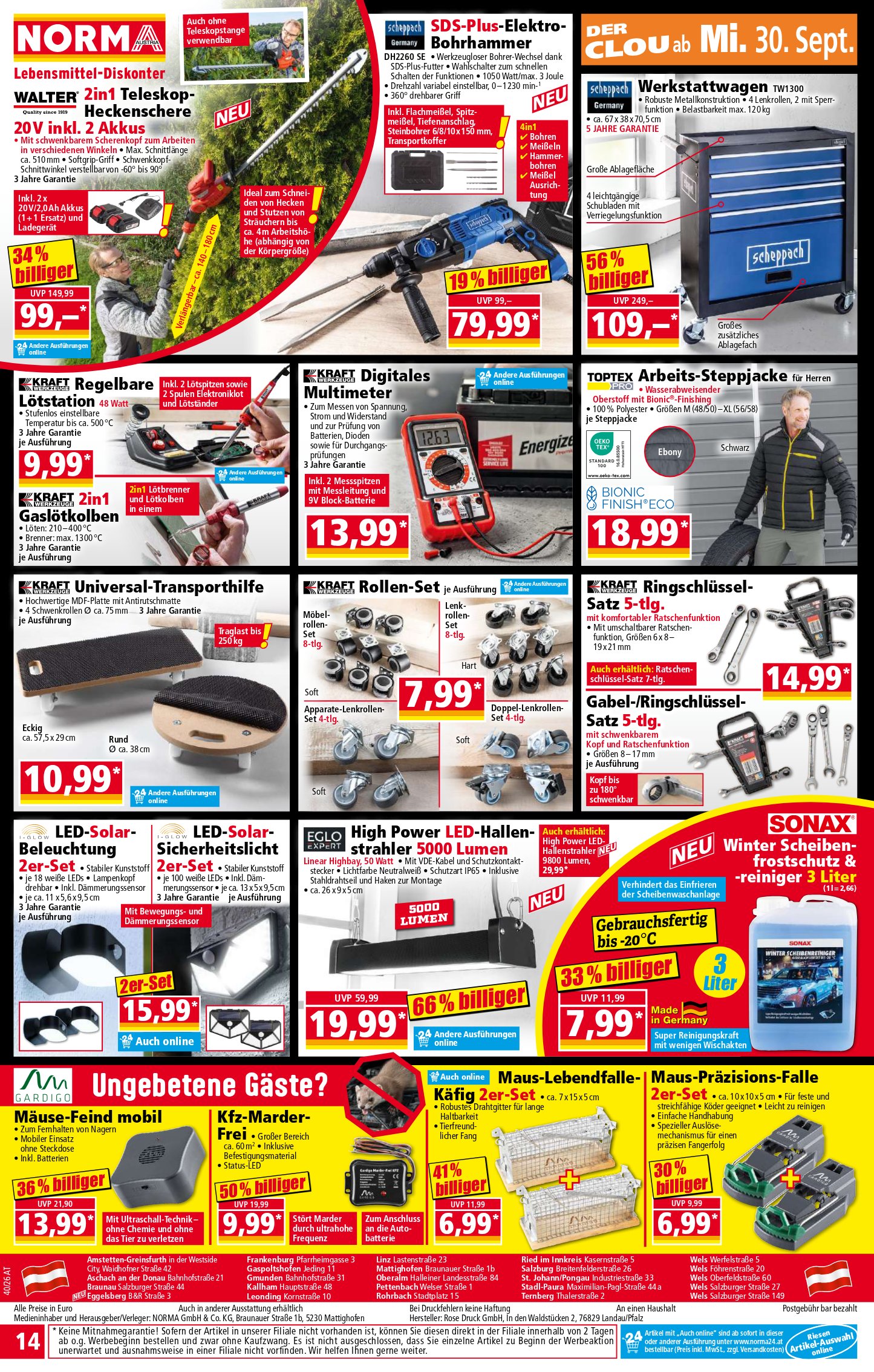 Norma catalog page 14 — 2026-09-28 to 2026-10-03