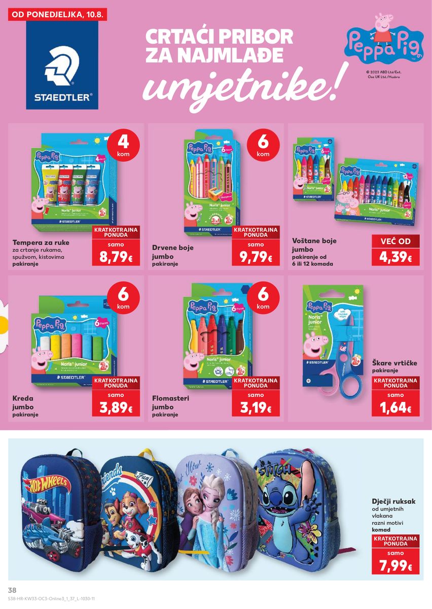 Kaufland catalog page 38 — 2026-08-10 to 2026-09-13