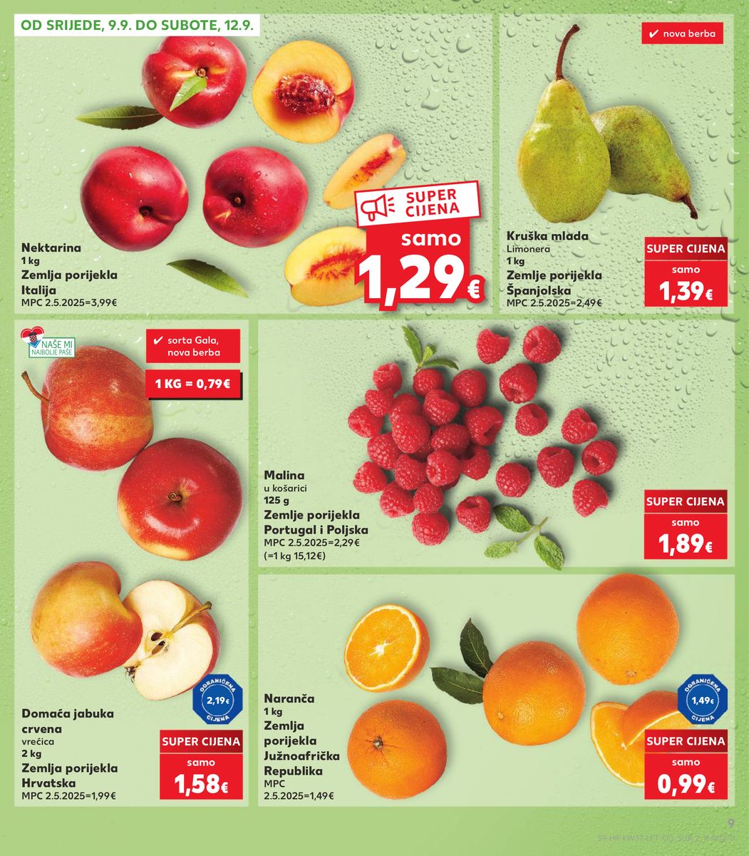 Kaufland catalog page 9 — 2026-09-09 to 2026-09-15