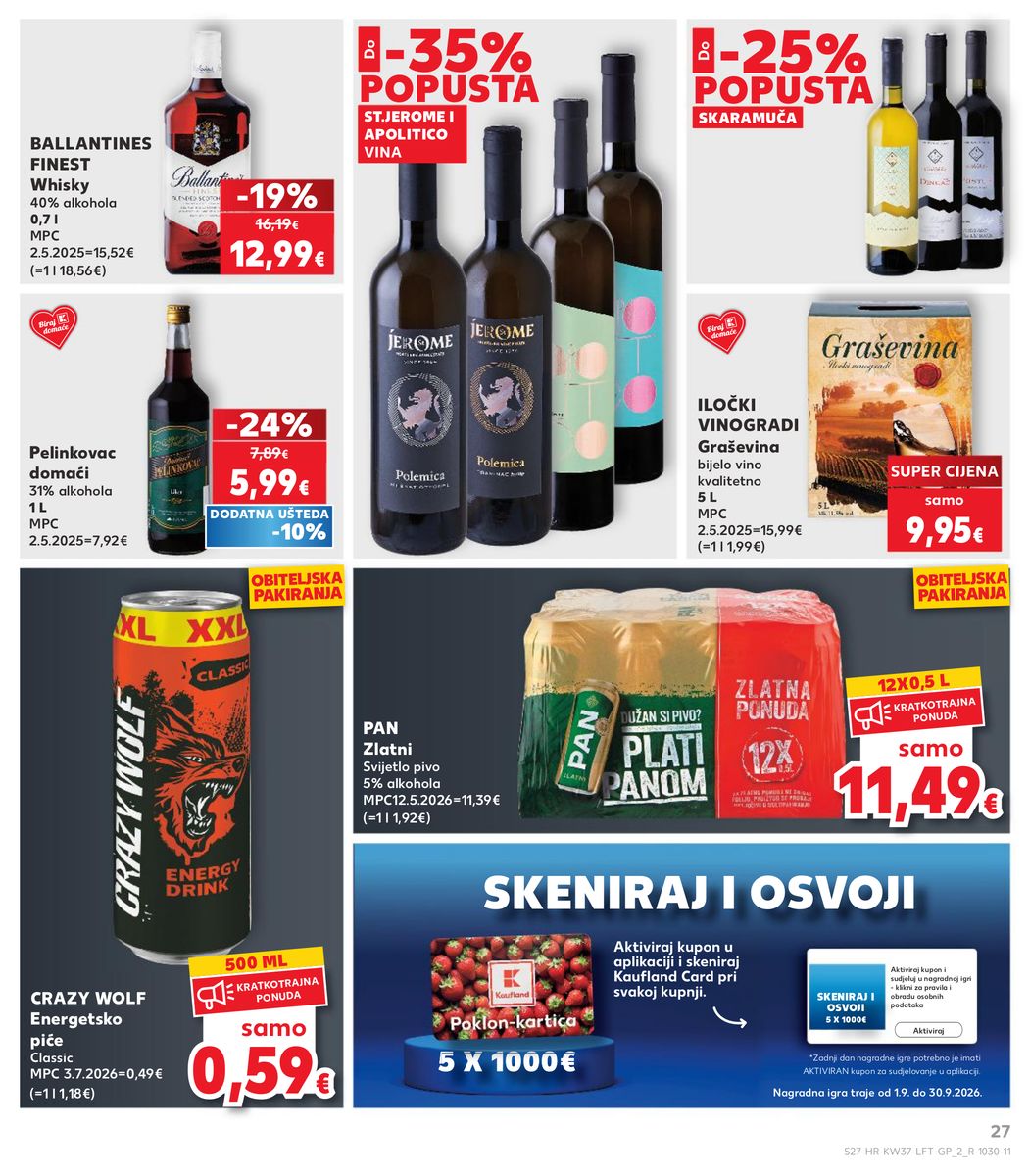 Kaufland catalog page 27 — 2026-09-09 to 2026-09-15