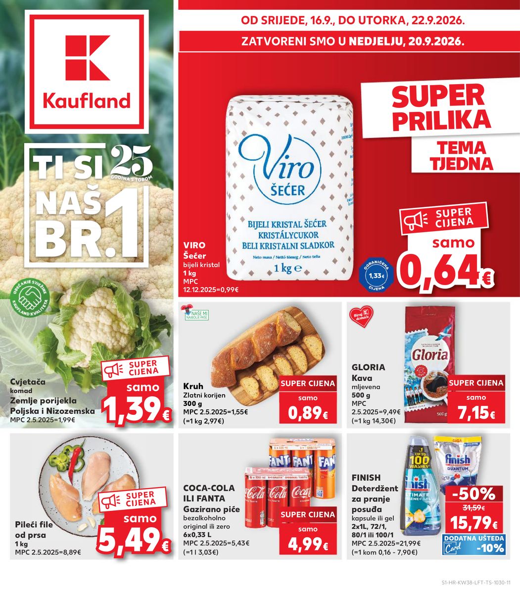 Kaufland catalog page 1 — 2026-09-16 to 2026-09-22