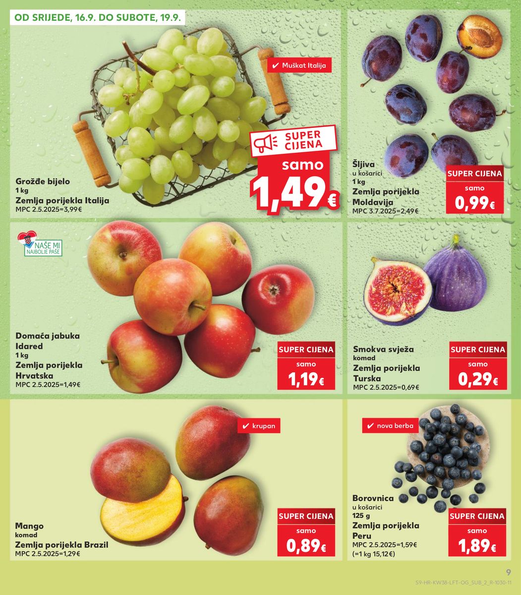 Kaufland catalog page 9 — 2026-09-16 to 2026-09-22