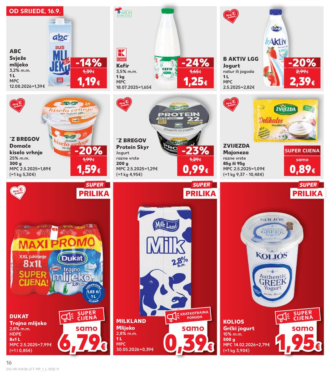 Kaufland catalog page 16 — 2026-09-16 to 2026-09-22