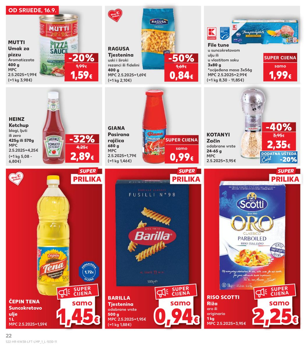 Kaufland catalog page 22 — 2026-09-16 to 2026-09-22