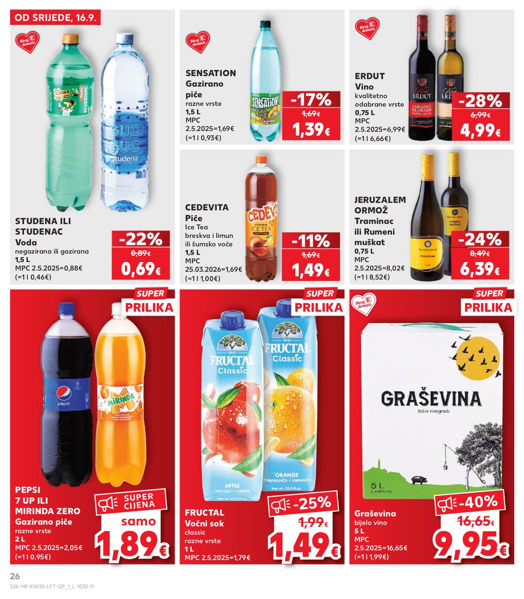Kaufland catalog page 26 — 2026-09-16 to 2026-09-22