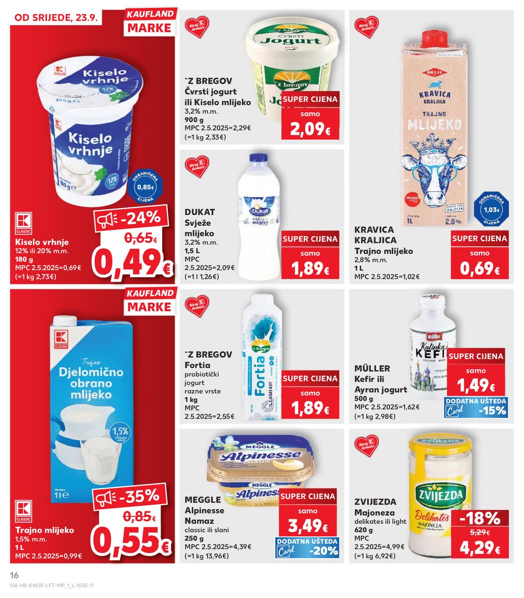 Kaufland catalog page 16 — 2026-09-23 to 2026-09-29