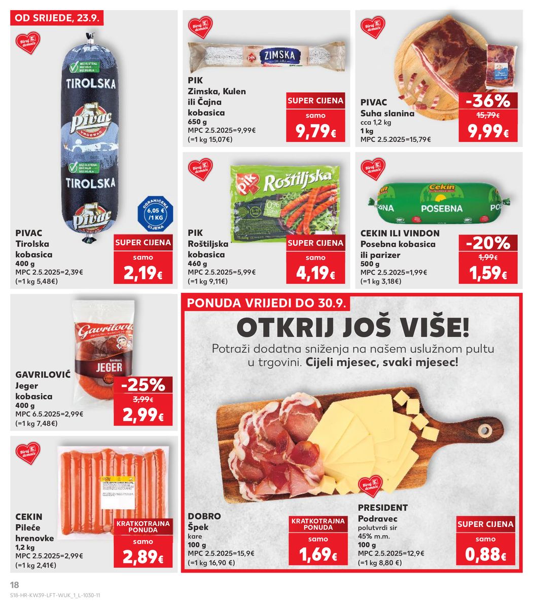 Kaufland catalog page 18 — 2026-09-23 to 2026-09-29
