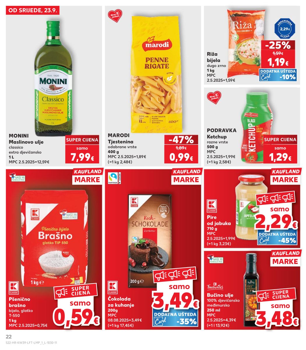 Kaufland catalog page 22 — 2026-09-23 to 2026-09-29