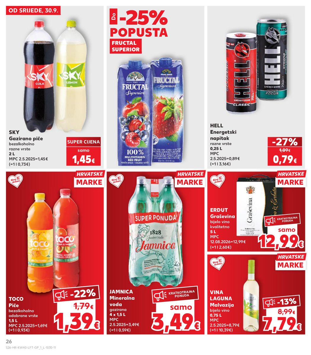 Kaufland catalog page 26 — 2026-09-30 to 2026-10-06