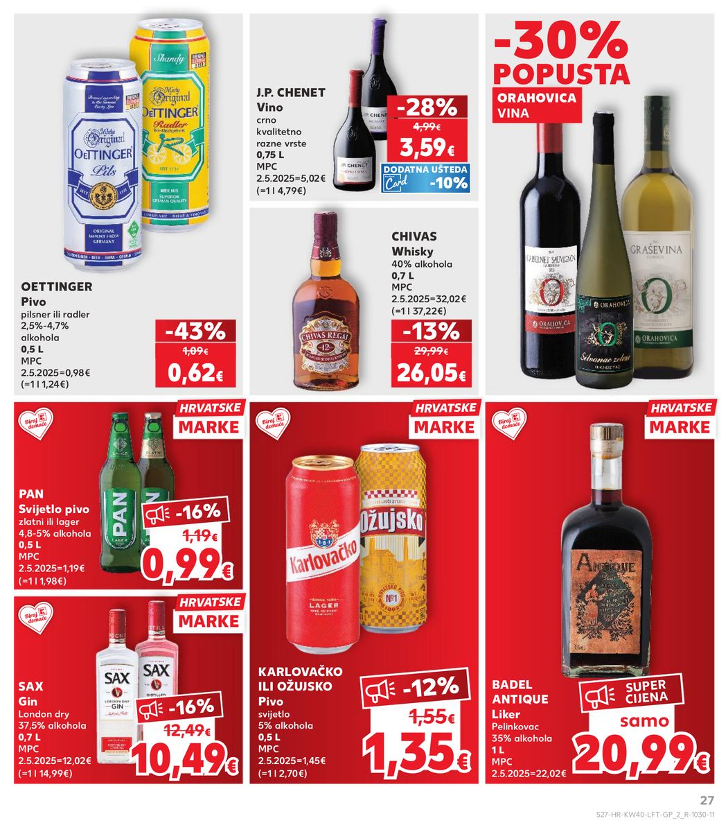 Kaufland catalog page 27 — 2026-09-30 to 2026-10-06