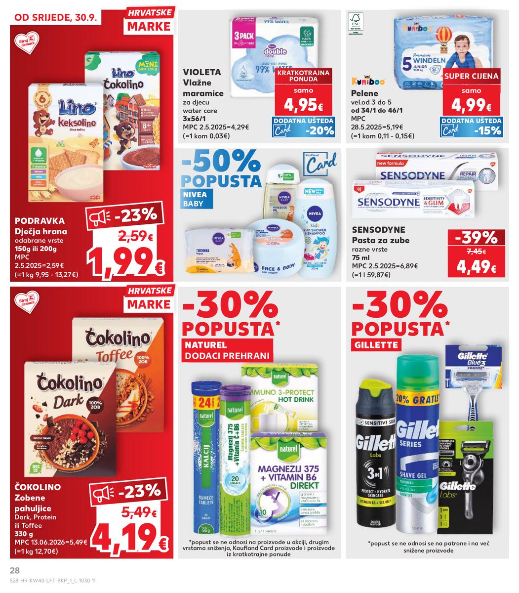 Kaufland catalog page 28 — 2026-09-30 to 2026-10-06