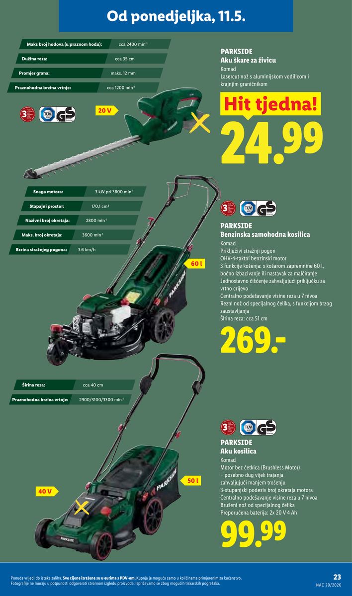 Lidl catalog page 23 — 2026-05-11 to 2026-05-17