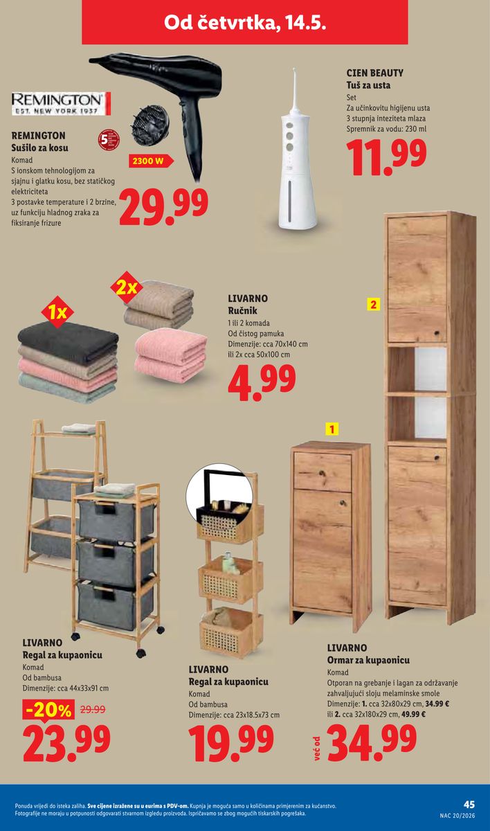 Lidl catalog page 45 — 2026-05-11 to 2026-05-17