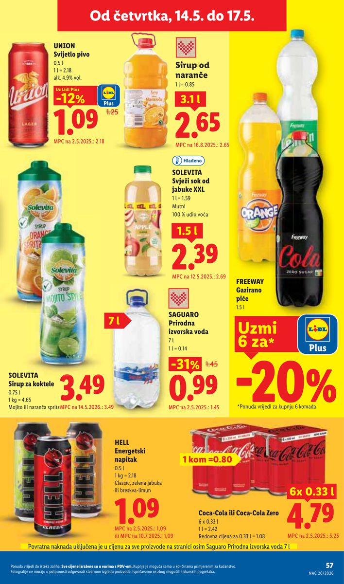 Lidl catalog page 57 — 2026-05-11 to 2026-05-17