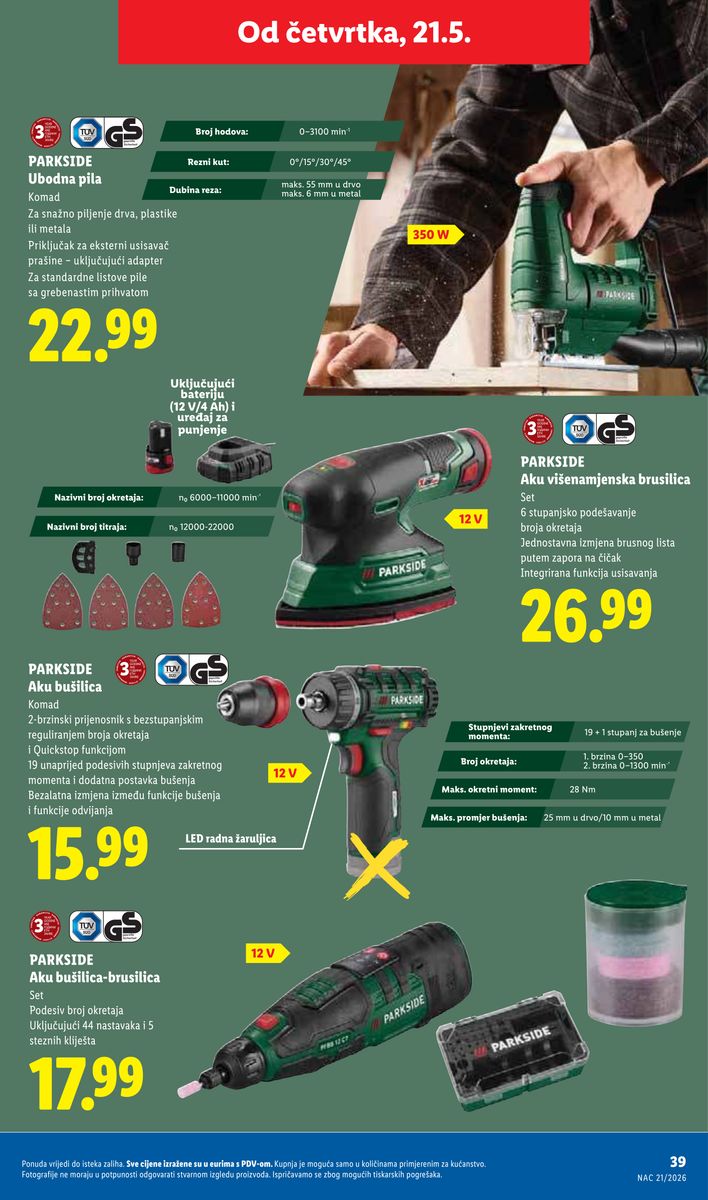 Lidl catalog page 39 — 2026-05-18 to 2026-05-24