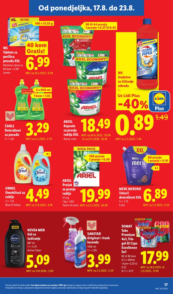 Lidl catalog page 17 — 2026-08-17 to 2026-08-23