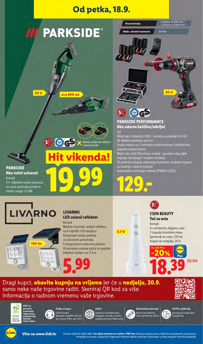 Lidl catalog page 72 — 2026-09-14 to 2026-09-20