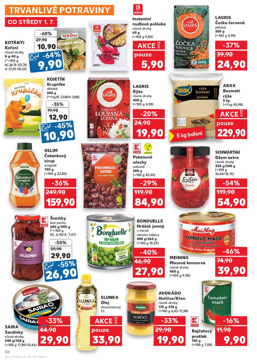 Kaufland catalog page 36 — 2026-07-01 to 2026-07-07