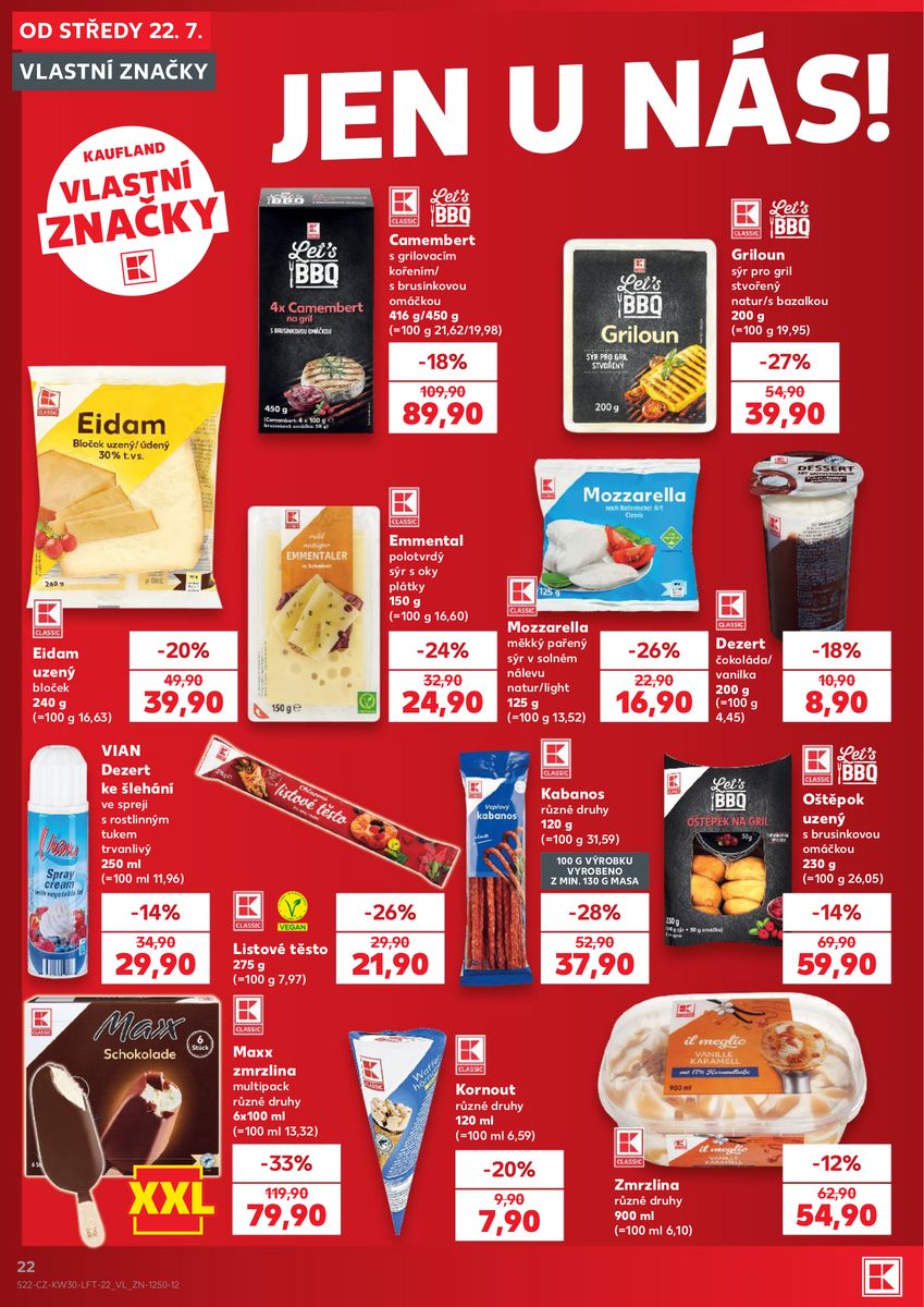 Kaufland catalog page 22 — 2026-07-22 to 2026-07-28