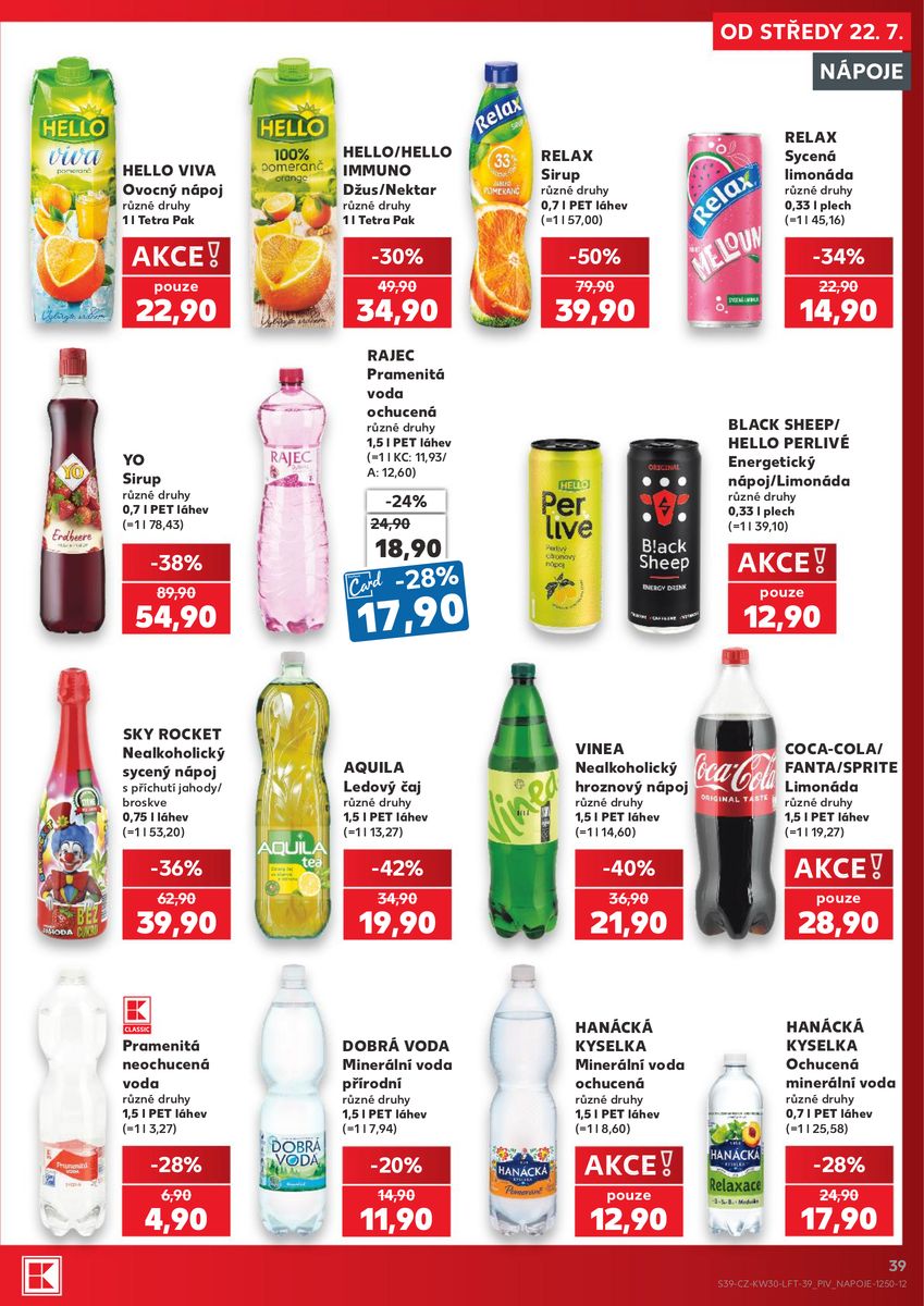 Kaufland catalog page 39 — 2026-07-22 to 2026-07-28