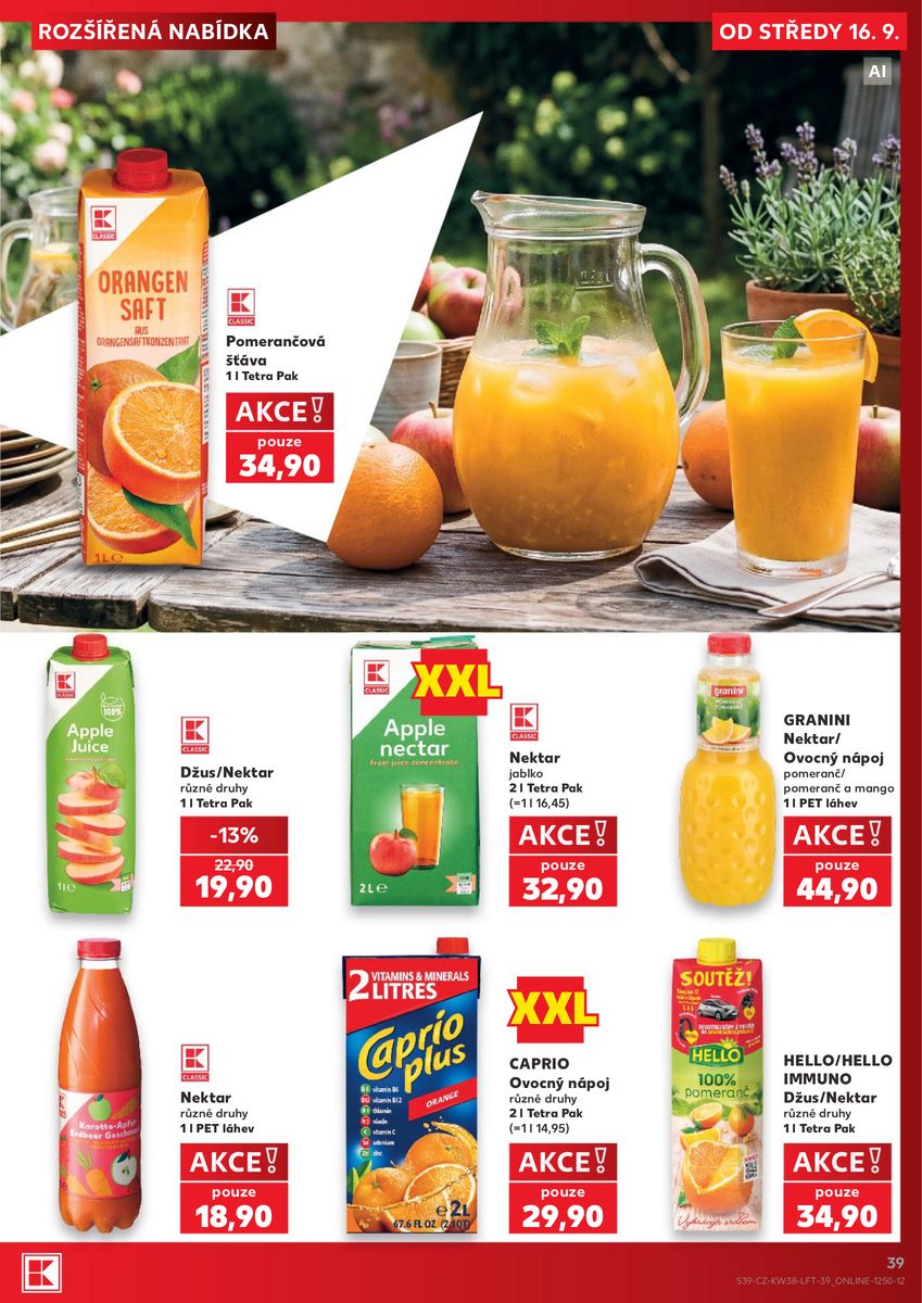 Kaufland catalog page 39 — 2026-09-16 to 2026-09-22