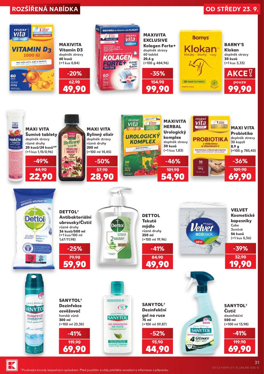 Kaufland catalog page 31 — 2026-09-23 to 2026-09-29