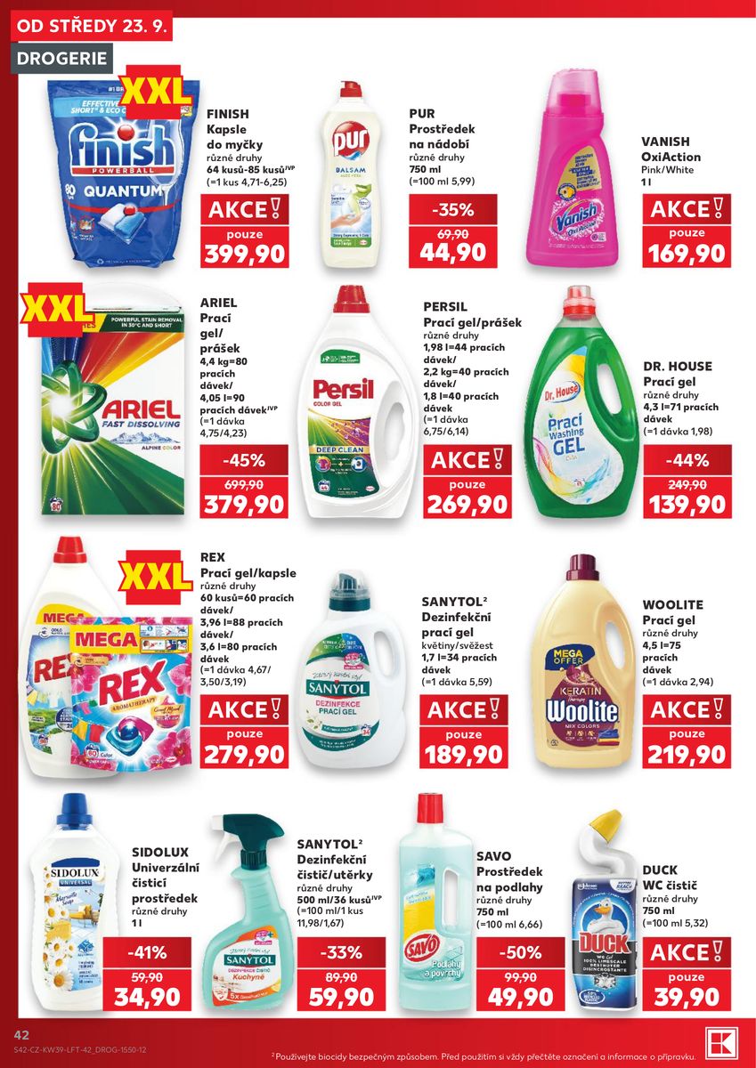 Kaufland catalog page 42 — 2026-09-23 to 2026-09-29