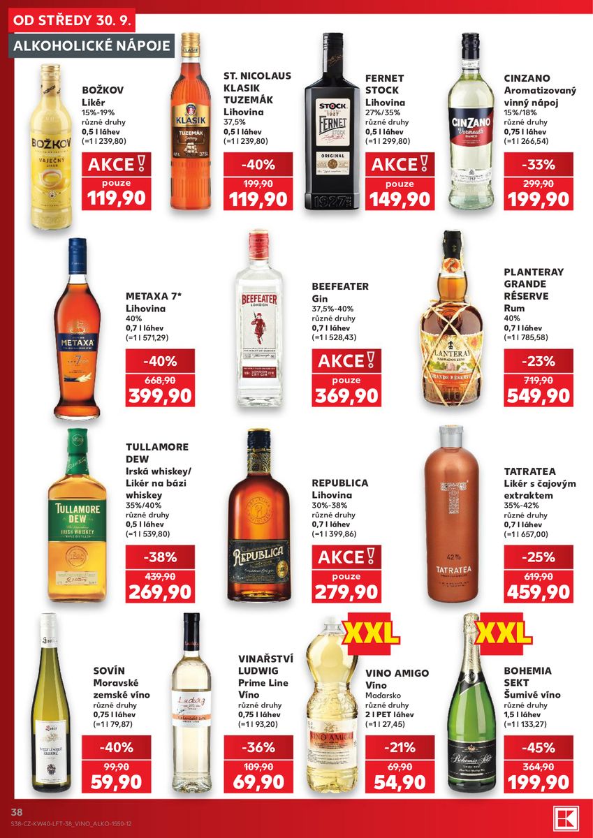 Kaufland catalog page 38 — 2026-09-30 to 2026-10-06