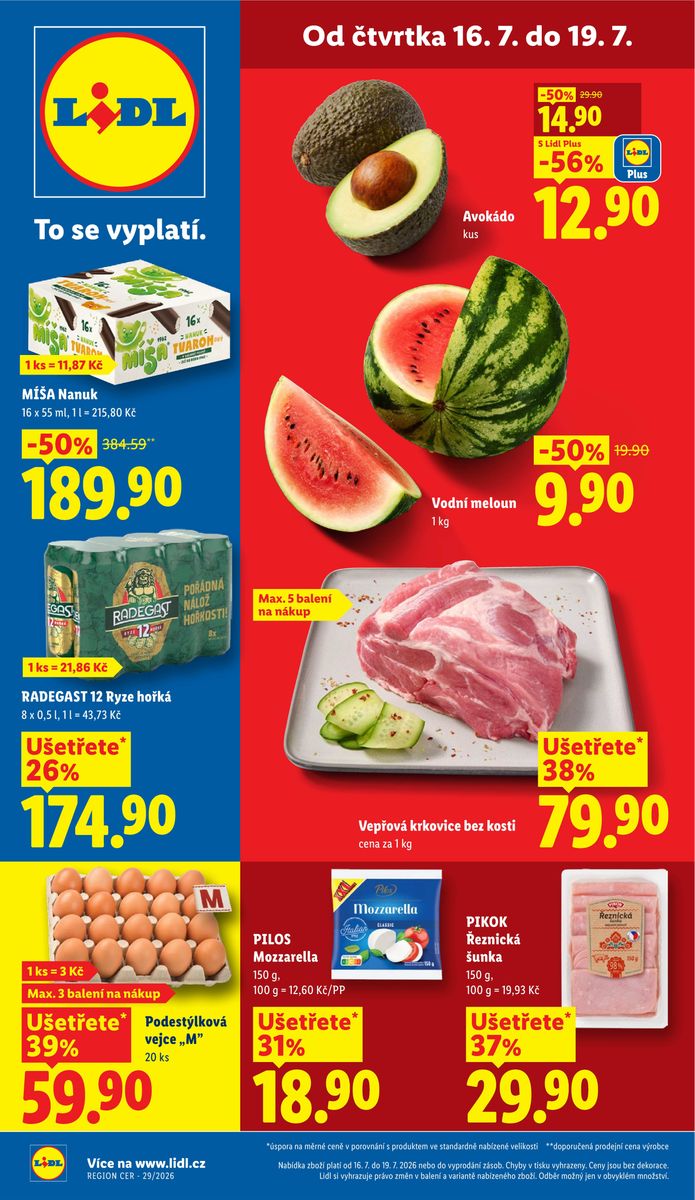 Lidl catalog page 1 — 2026-07-16 to 2026-07-19