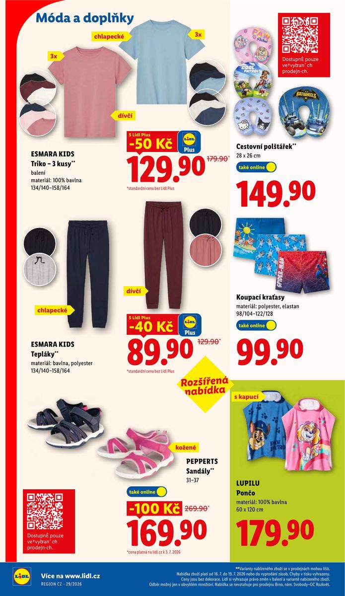 Lidl catalog page 39 — 2026-07-16 to 2026-07-19