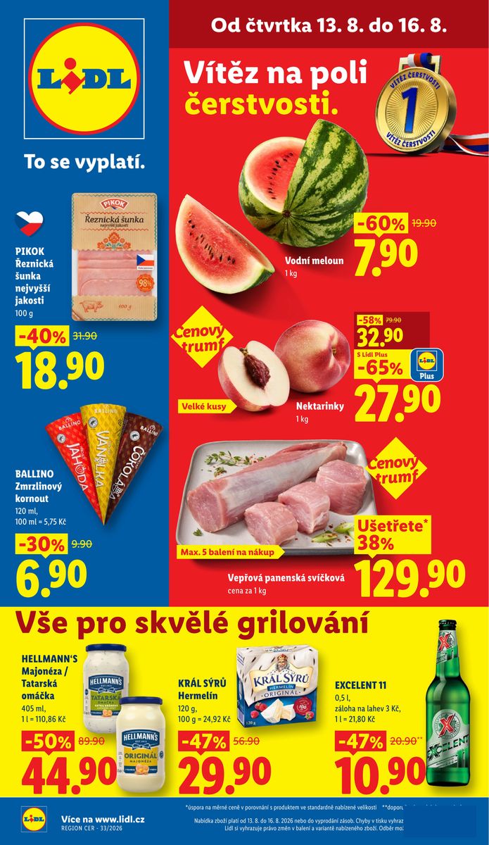 Lidl catalog page 1 — 2026-08-13 to 2026-08-16