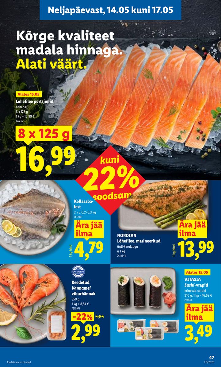 Lidl catalog page 47 — 2026-05-11 to 2026-05-17