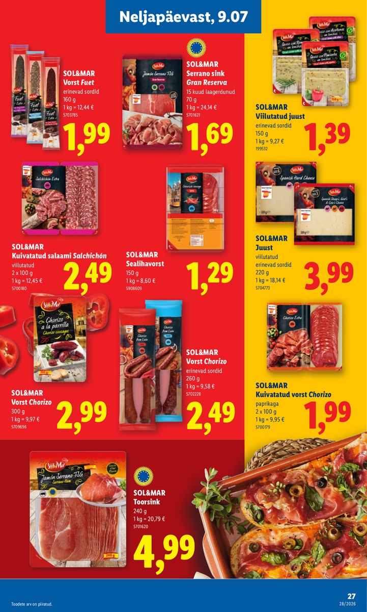 Lidl catalog page 27 — 2026-07-06 to 2026-07-12