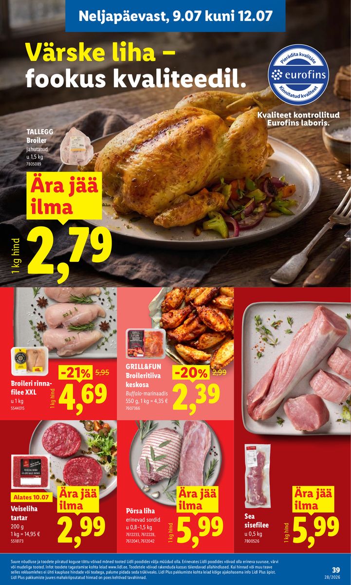 Lidl catalog page 39 — 2026-07-06 to 2026-07-12
