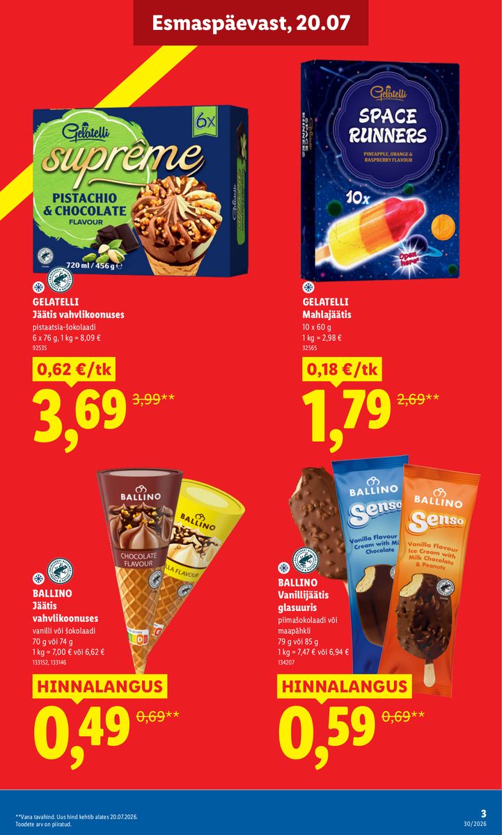 Lidl catalog page 3 — 2026-07-20 to 2026-07-26