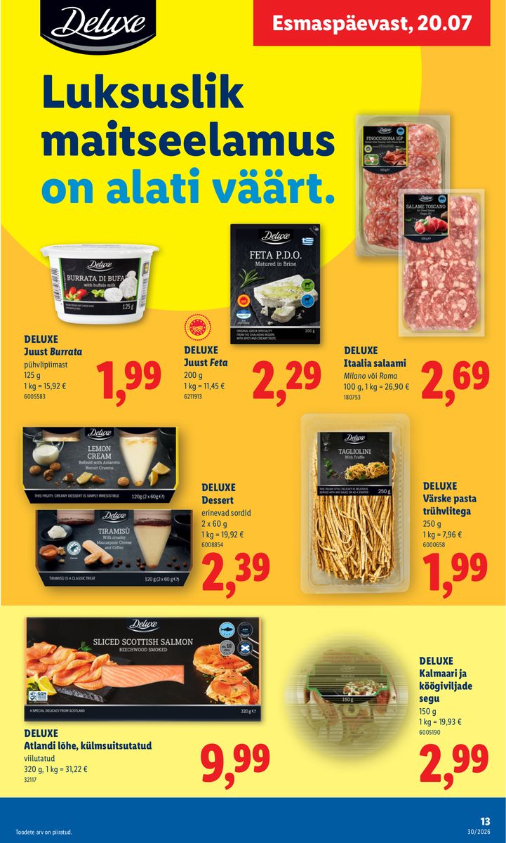 Lidl catalog page 13 — 2026-07-20 to 2026-07-26