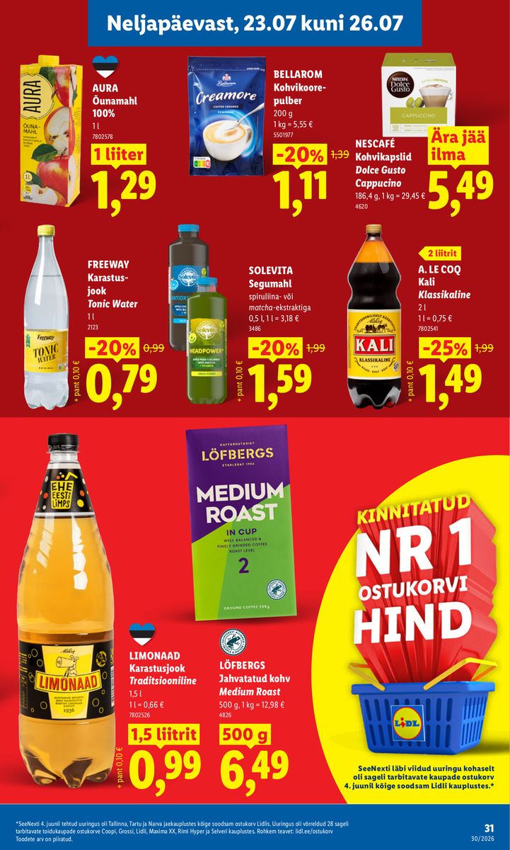 Lidl catalog page 31 — 2026-07-20 to 2026-07-26