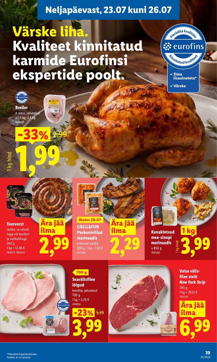 Lidl catalog page 39 — 2026-07-20 to 2026-07-26