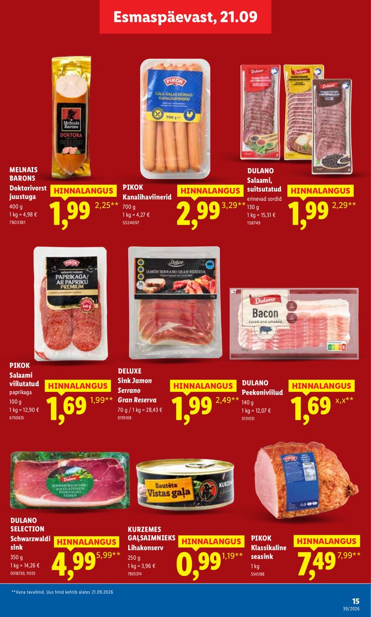 Lidl catalog page 15 — 2026-09-21 to 2026-09-27