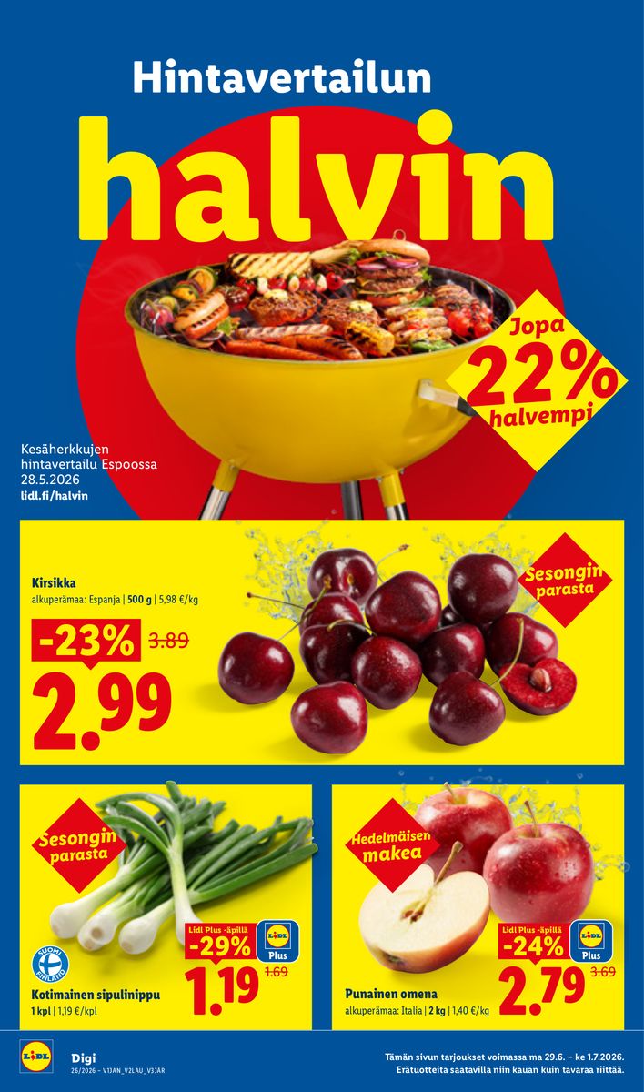 Lidl catalog page 22 — 2026-06-25 to 2026-07-01