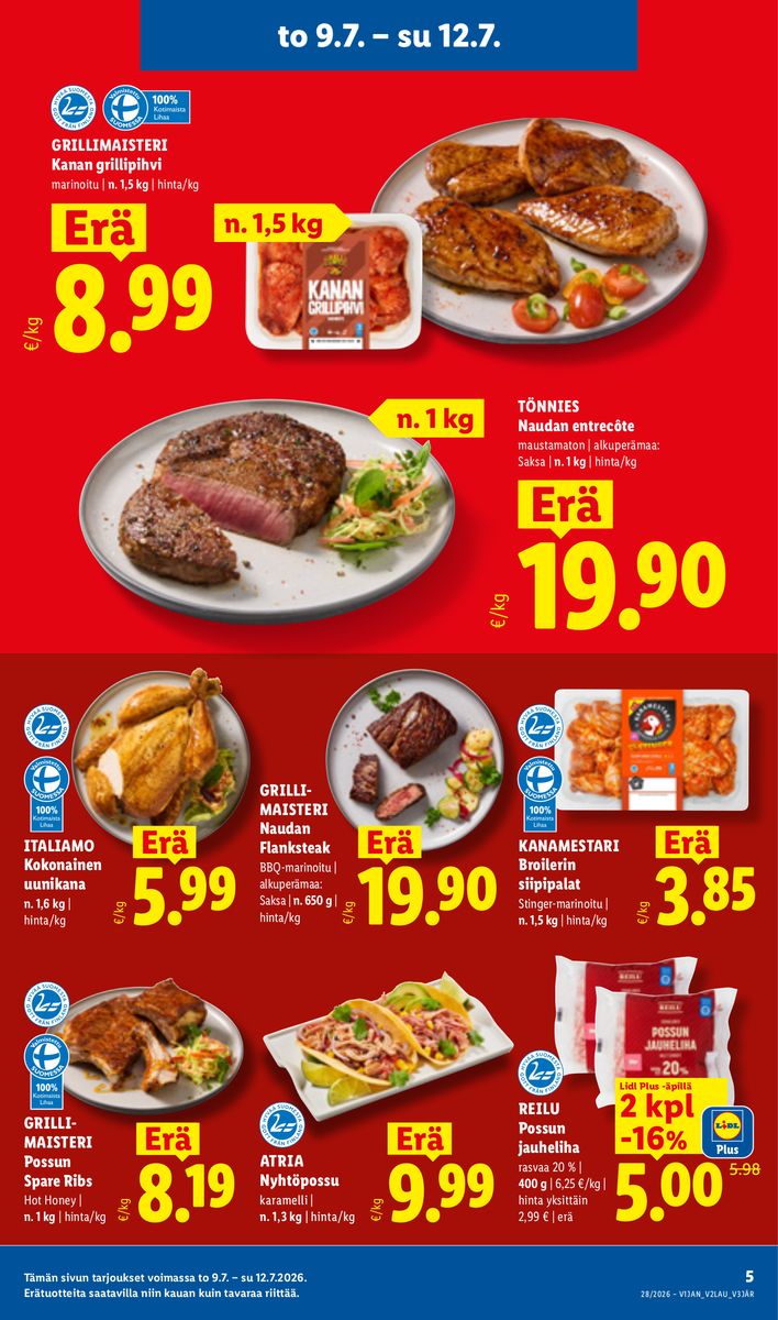 Lidl catalog page 5 — 2026-07-09 to 2026-07-15