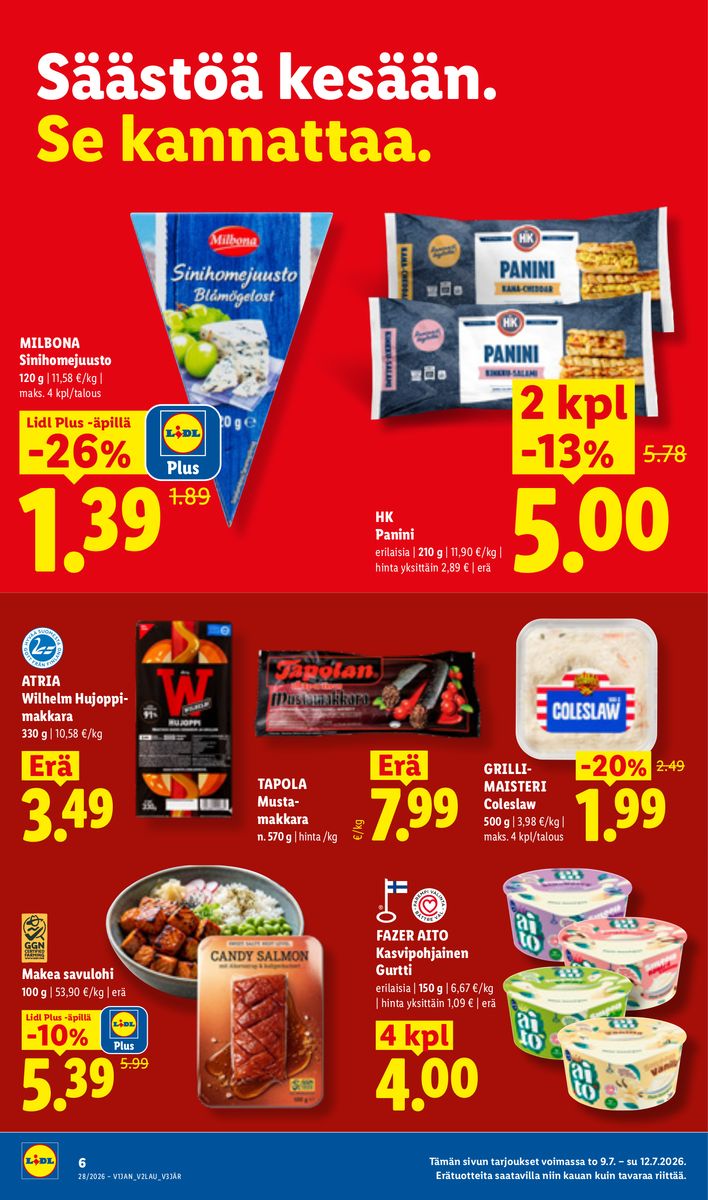 Lidl catalog page 6 — 2026-07-09 to 2026-07-15